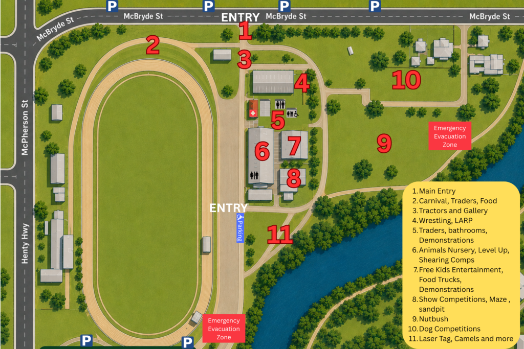 2026 Horsham Show Map 2026 Horsham Show Map